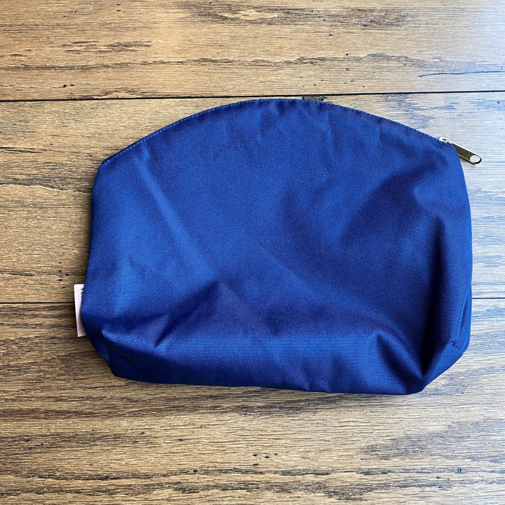 Logan and Lenora navy make up pouch